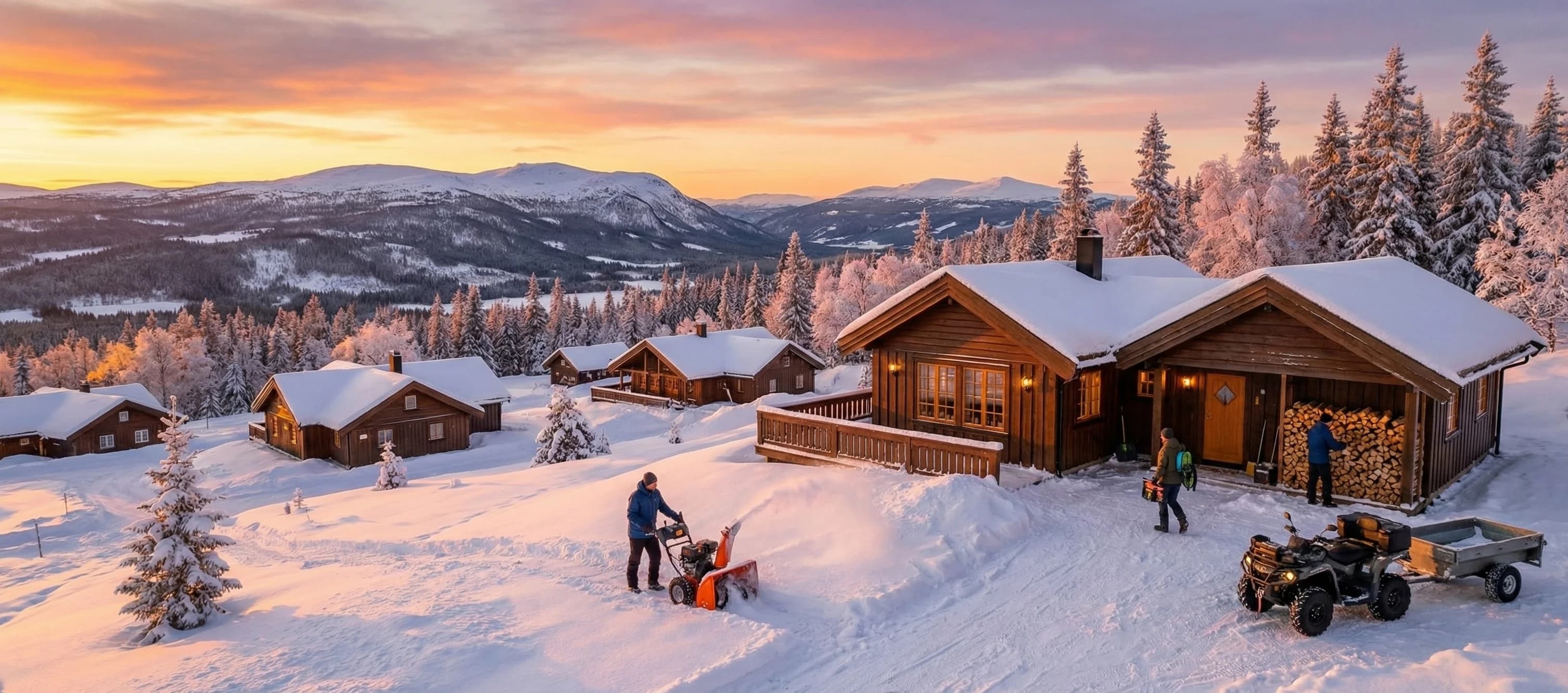 Tjenester til hytta på Norefjell